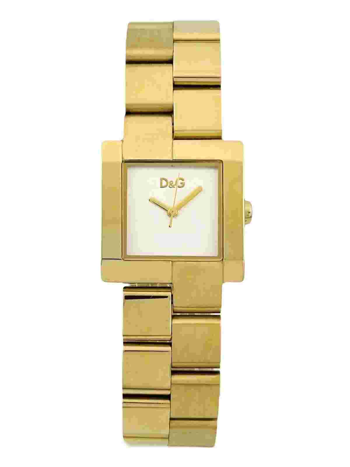 D&G Dolce & Gabbana DW0398 Women's Promenade Gold Stainless Steel Bracelet Watch