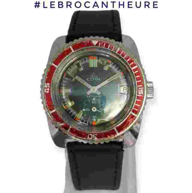 Clyda 33mm 1970s Cal. Mechanical FE 233 66 Lebrocantheure Watch Vintage