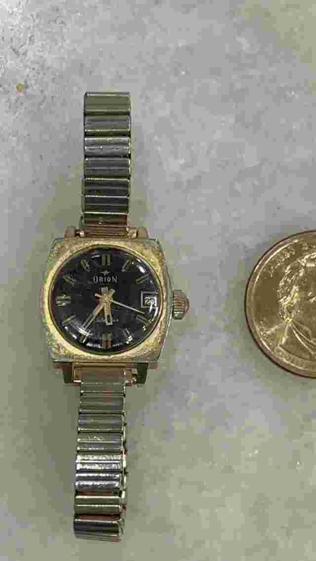 Vintage Orion Calendar Black Dial Women’s Watch