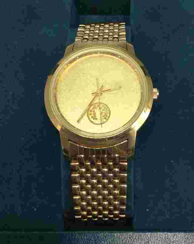 Montreux Gold Men's Josten's Watch w/ Box And Booklet