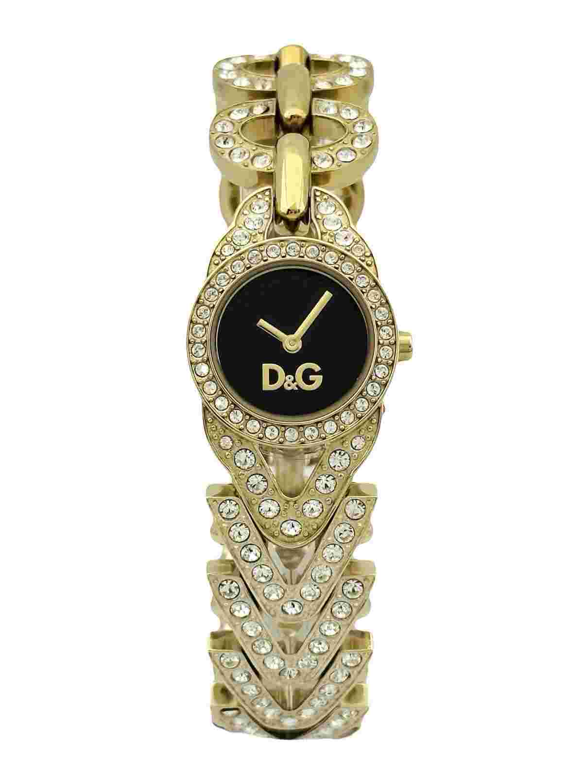 D&G Women's Cactus DW0549 Gold-Stone Bracelet Stainless-Steel Quartz Watch