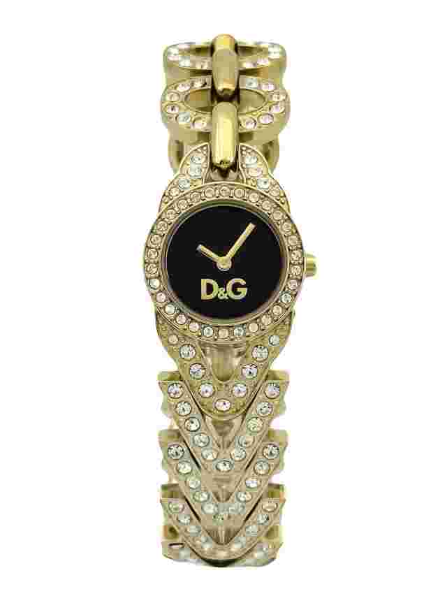 D&G Women's Cactus DW0549 Gold-Stone Bracelet Stainless-Steel Quartz Watch