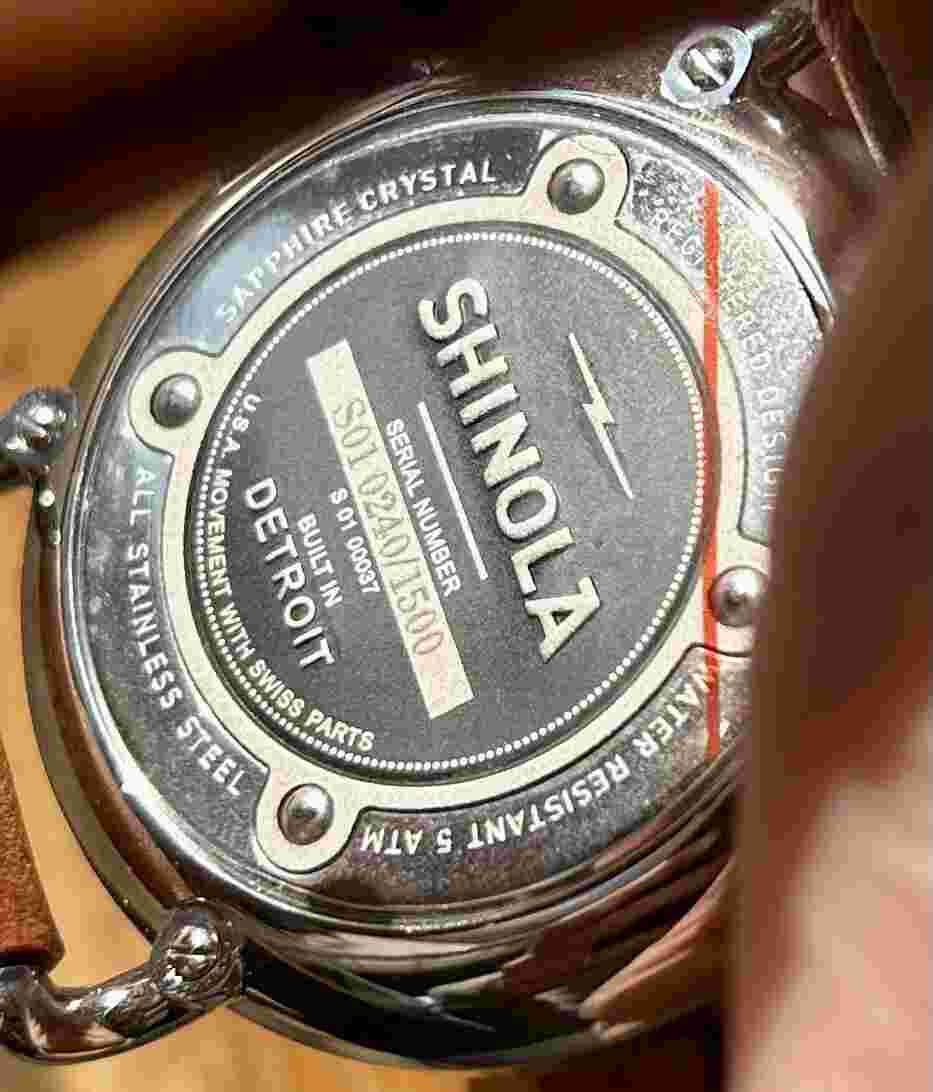 Shinola Watch 2013 First Run #240 of 1,500