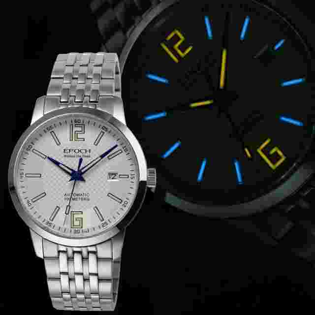 EPOCH Men Automatic Watch Luxury Watches Luminous Mechanical Wristwatch 9015