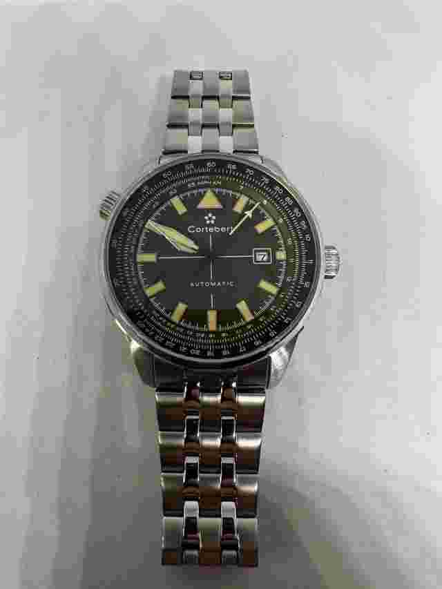 Cortebert Potez Terrain Green Pilots Watch CB-3012-55 Automatic