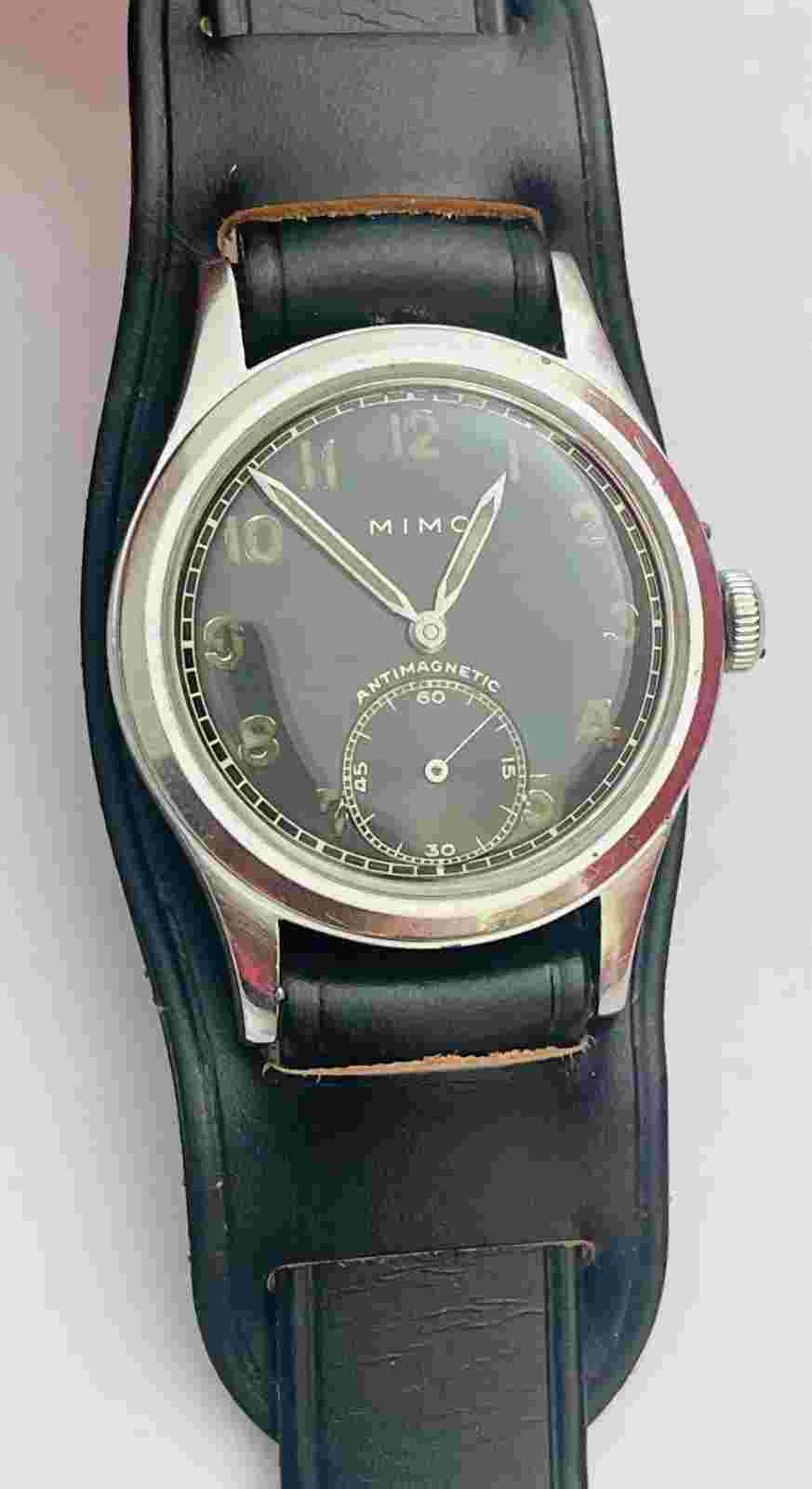 Rare German military watch MIMO Cal. A.S 1130 EDELSTAHL Swiss BREVET Dirty Dozen