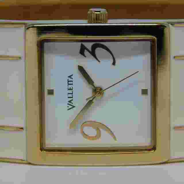 VALLETTA FMD ZRT20031 Enameled Quartz Analog Women's Watch Sz.6 1/2" New Battery