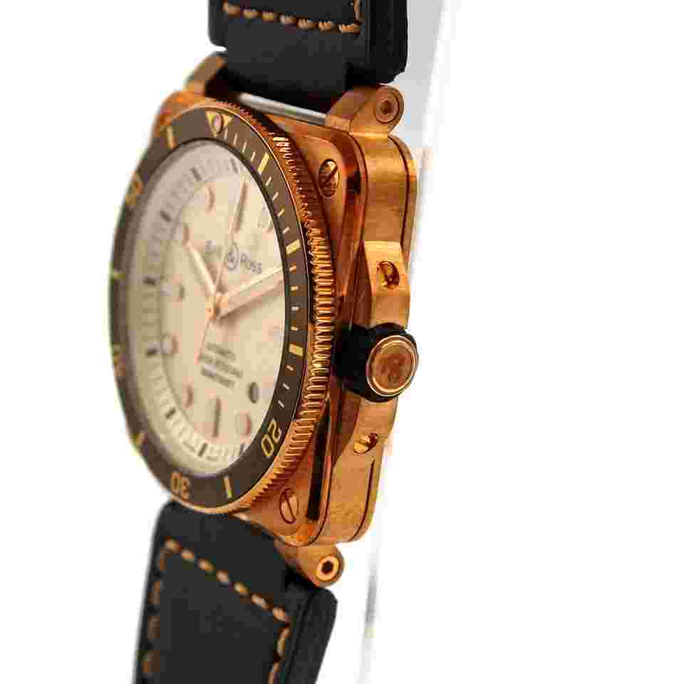 BELL & ROSS BR0392-D-WH-BR-SCA Diver White Bronze Limited #KN440