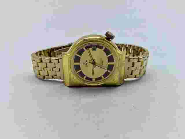 VINTAGE ORION RECTRO GOLD DIAL GP MANUAL WIND MAN'S WATCH / V075