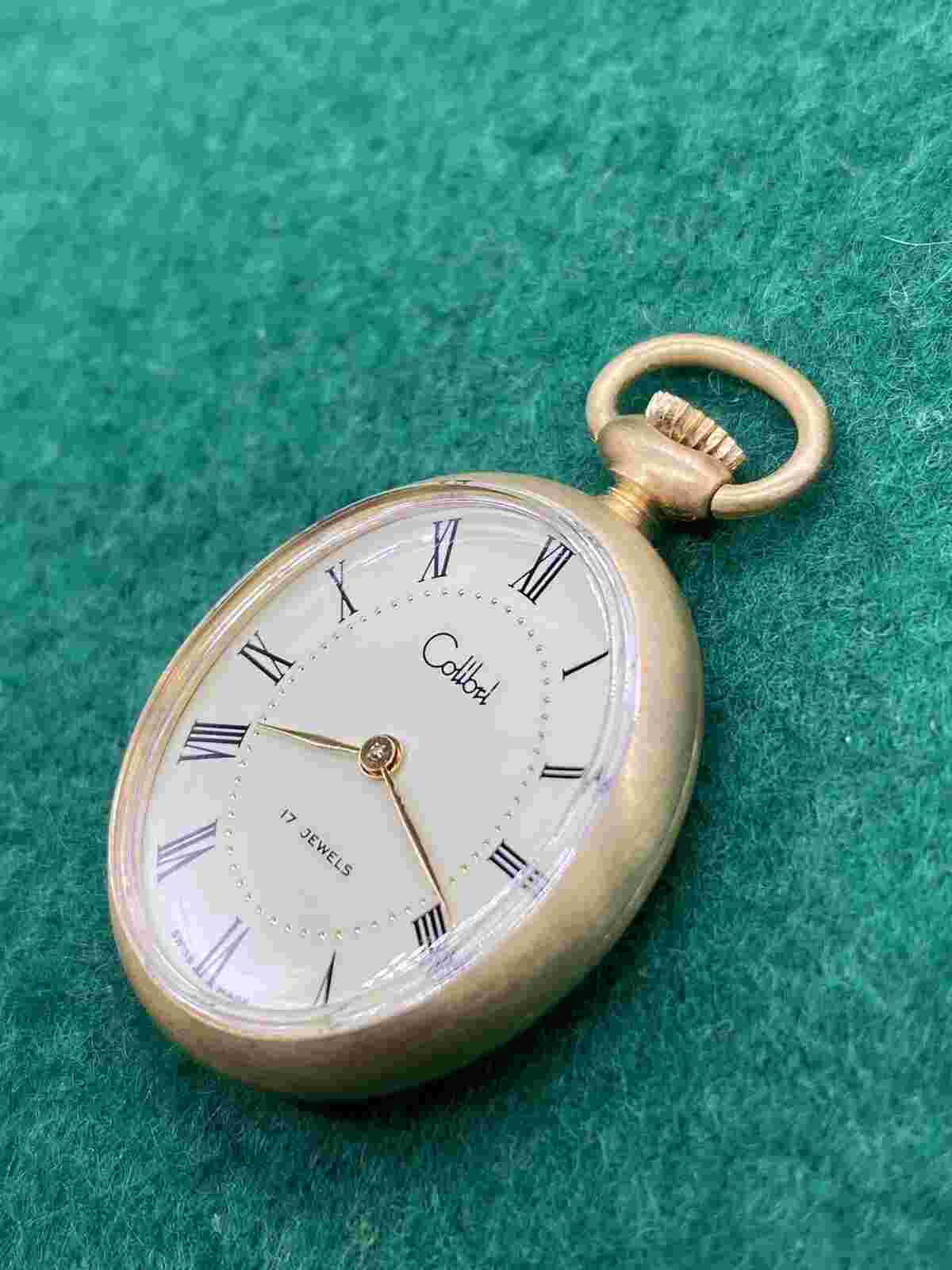 Vintage Colibri Pocket Watch, Swiss Made, Hand Winding, Old New Stock