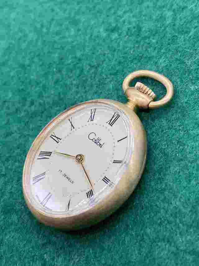 Vintage Colibri Pocket Watch, Swiss Made, Hand Winding, Old New Stock
