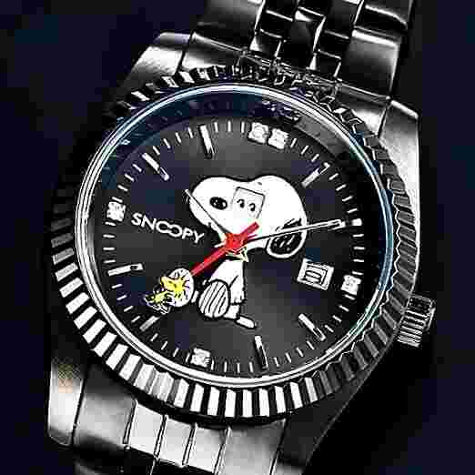 Snoopy World Limited Watch Charming Eye Watch. black