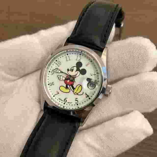 Limited Edition Disney Mickey Automatic Watch 34mm Stainless Steel Band