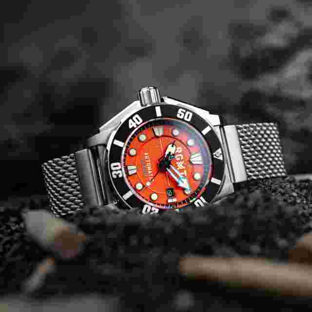 RGMT TORPEDO AUTOMATIC DIVER Stainless Steel 51mm Wristwatch RG-8027-55