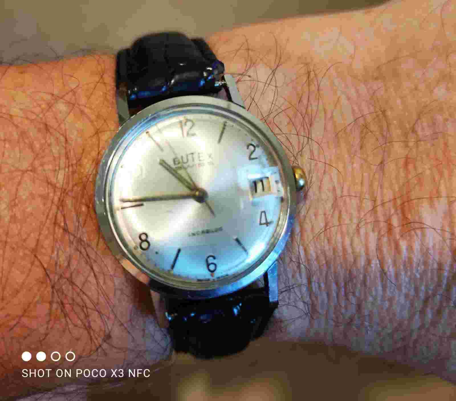 BUTEX Men's Date Swiss Watch 1960's