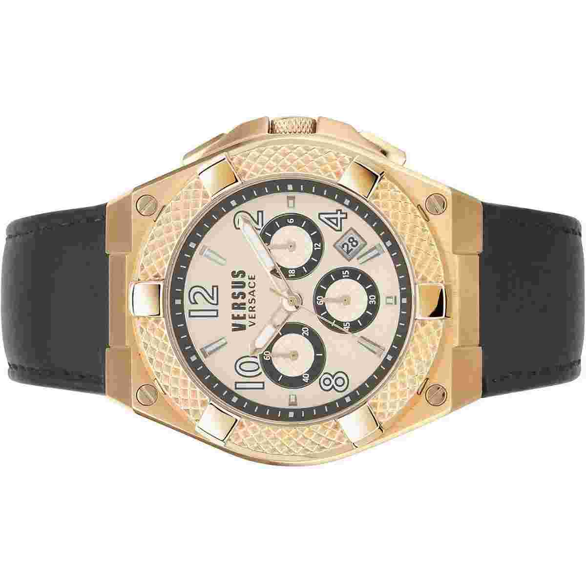Versus By Versace Men's Wristwatch Chrono Esteve VSPEW0319 Leather