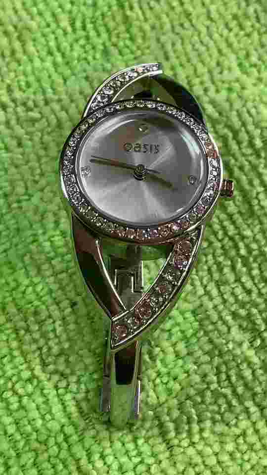OASIS LADIES B1020 STONE SET TWIST DESIGNER WATCH