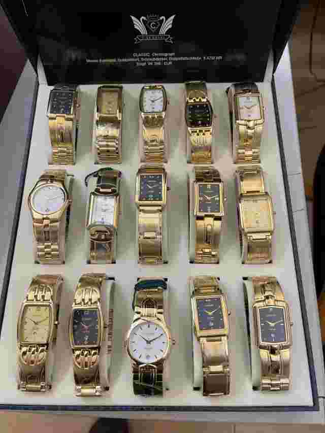 Set of 15 Pieces Cavadini Unisex Watches Very Pretty Designer Gold-Plated