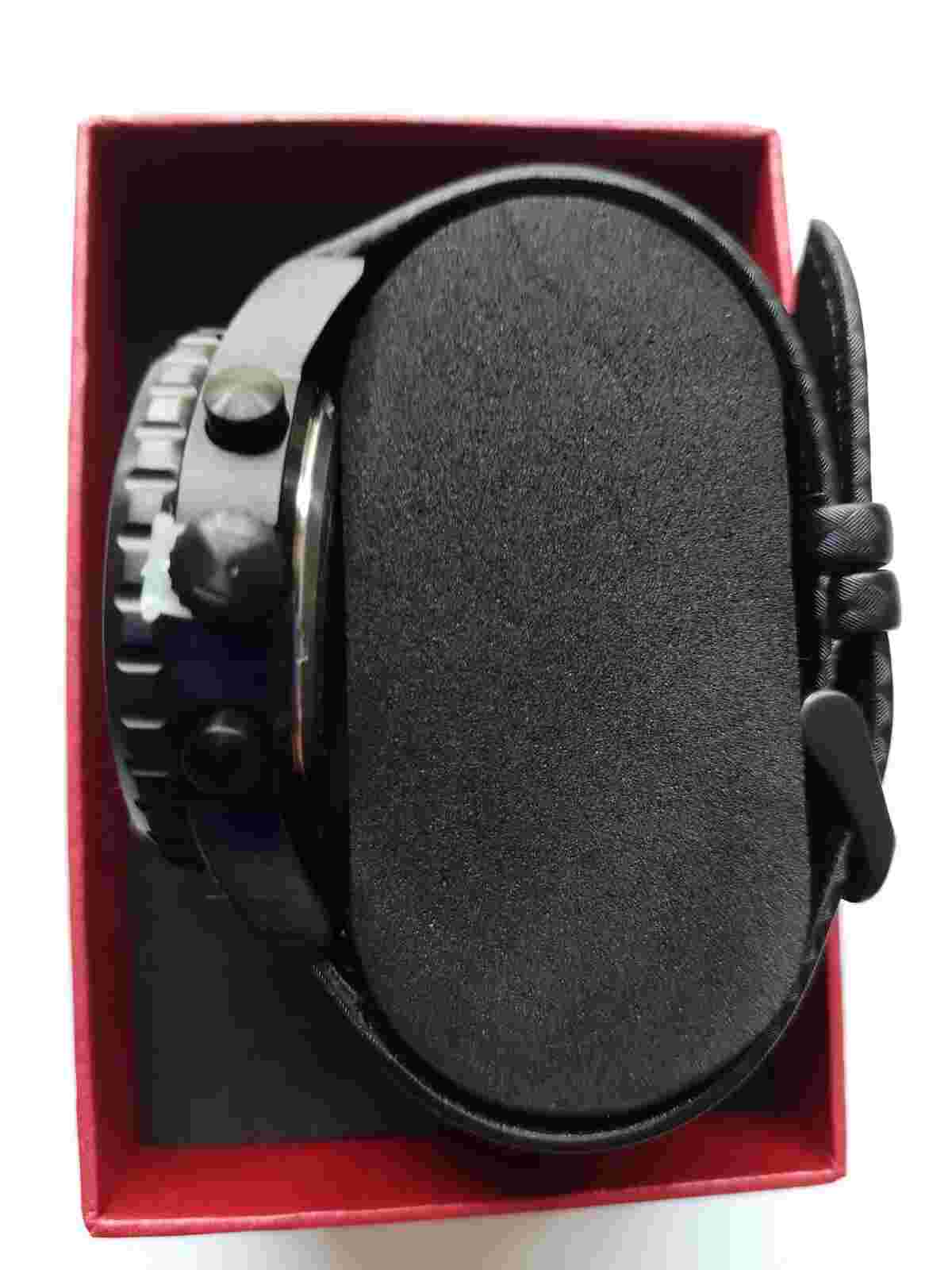 Morphic M51 Series Chronograph Black Leather Men's Watch with Date MPH5104Item