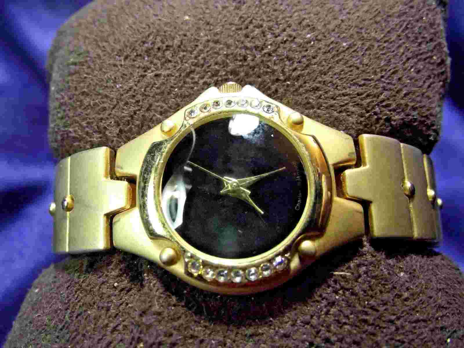 Woman's Charles Raymond Watch with Crystals** Beautiful ** BB20-422