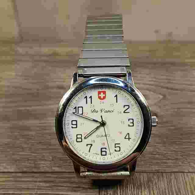 Da Vinci Men's Watch Stainless With Red Cross Japan Movement *Working*