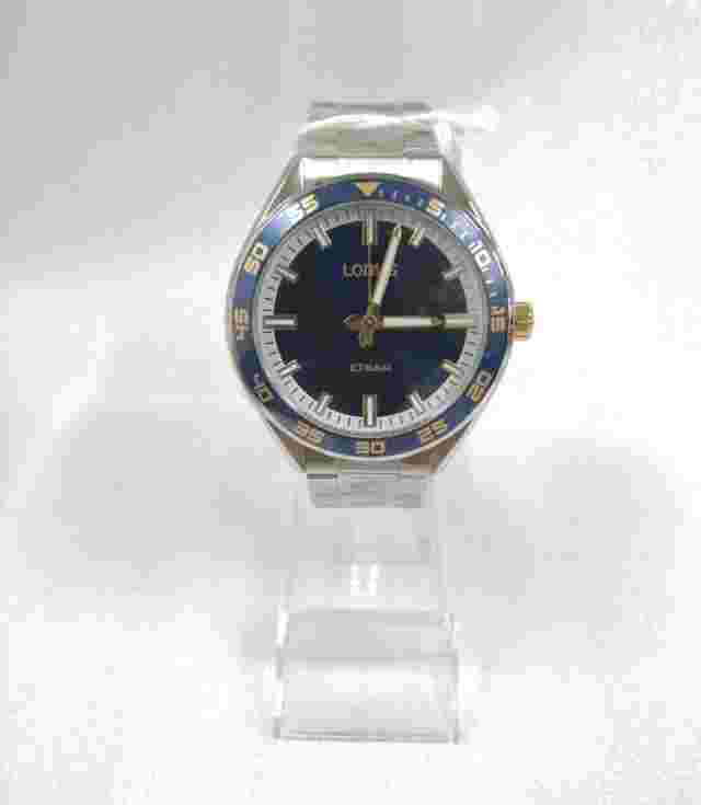Lorus Slv/Blu StSteel Wrist Watch Quartz Used From Japan Seller