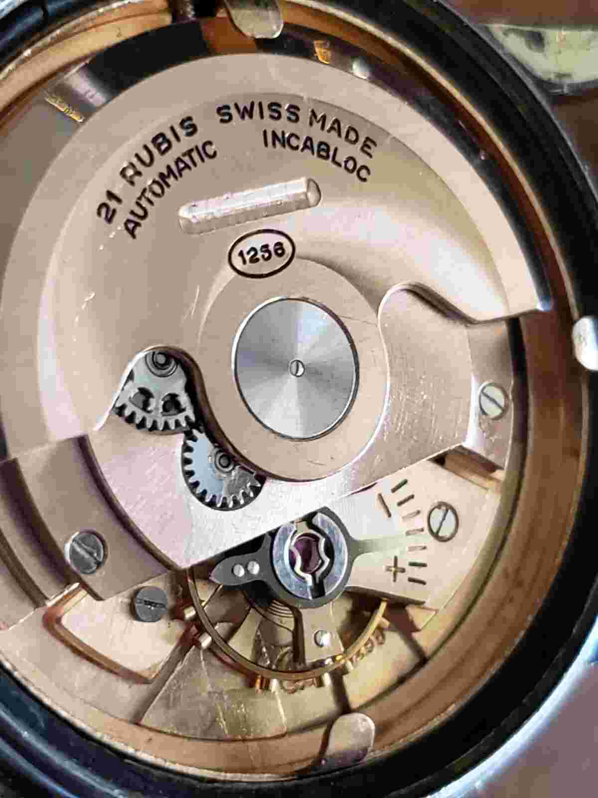 ELCO SWISS MADE GF NUMBERED BEZEL AUTOMATIC MOVEMENT AND SERVICED 1953