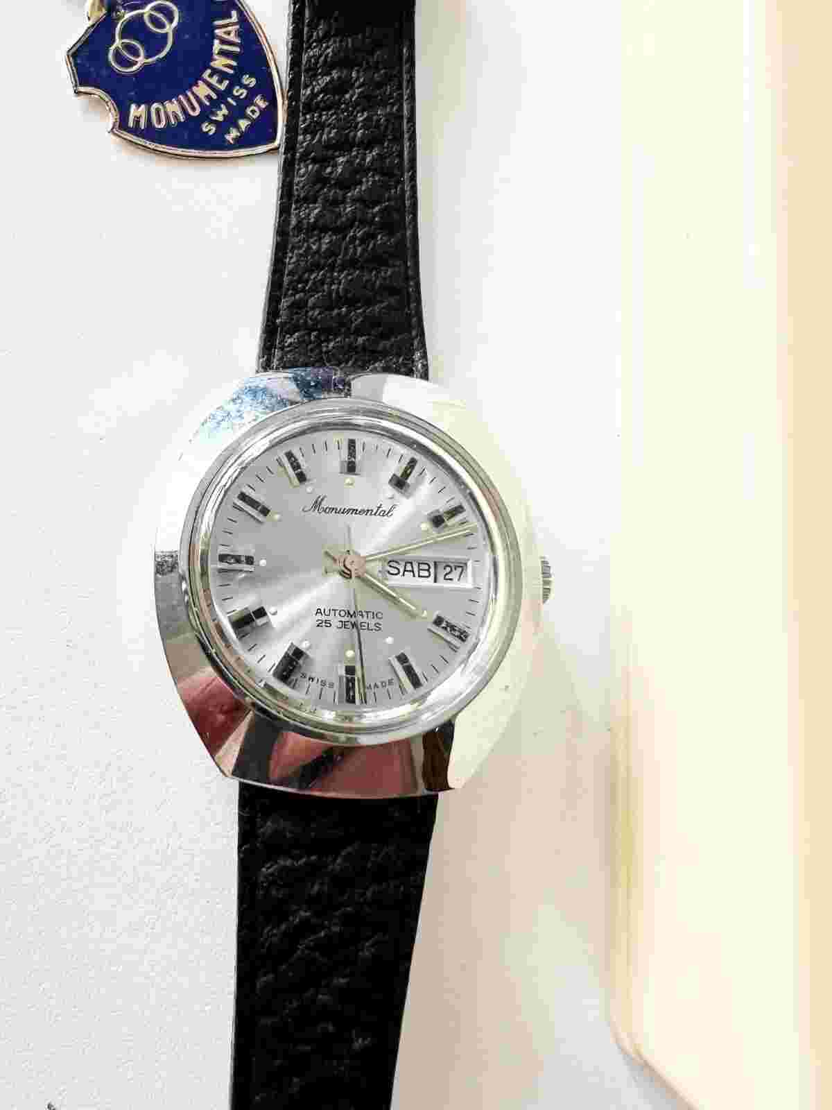 MONUMENTAL - Automatic Vintage 25 Jewels Incabloc 70-80s - NOS - Swiss Made
