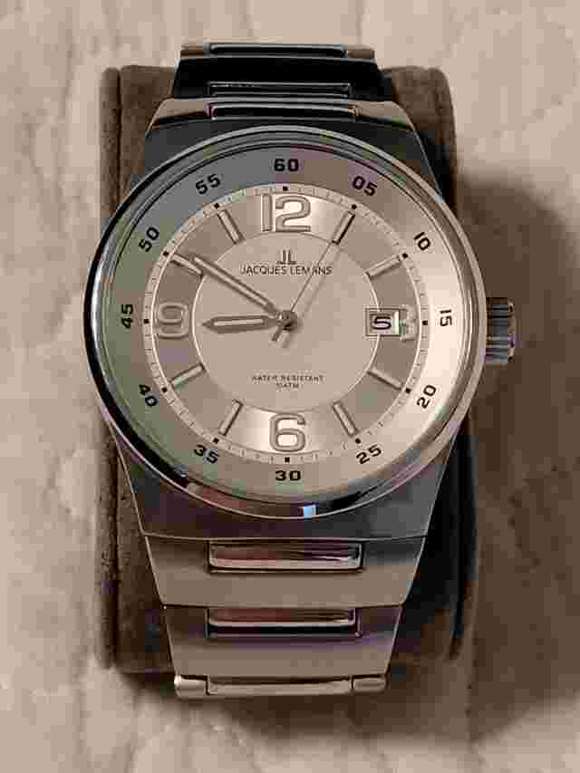 Jacques Lemans Watch 10atm Water Resistant Stainless Steel 1-1334
