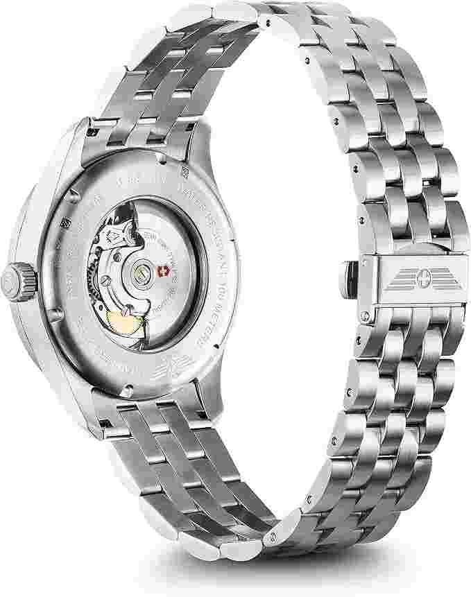 Victorinox Swiss Army Men's Watch Mechanical Airboss Black Dial Bracelet 241888
