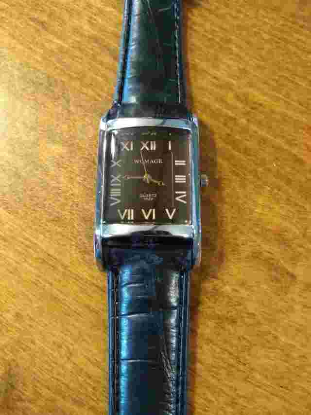 Vintage NOS Womage Roman Numerals watch, running with new battery N