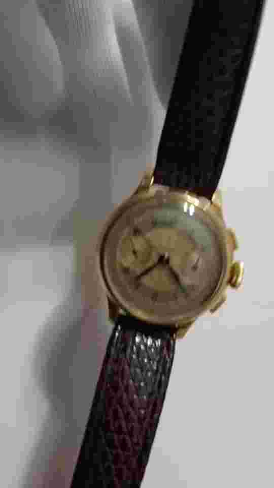 EXTREM RARE 1936 18K LONGINES 13ZN FLYBACK CHRONOGRAPH REAL SANDWICH DIAL 34 MM
