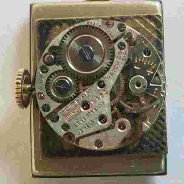 Gotham rystone tank watch, keeps good time,17J, Movment # AS 970 ,