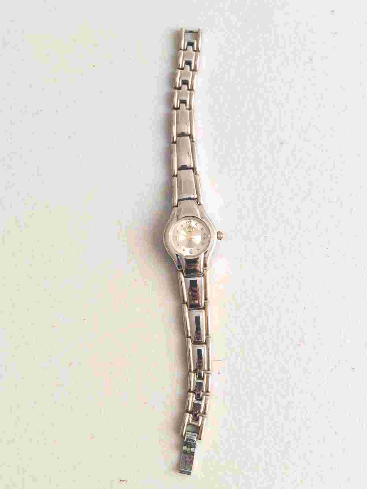 LEI Women Watch Silver Stainless Steel Water Resistant Battery Quartz