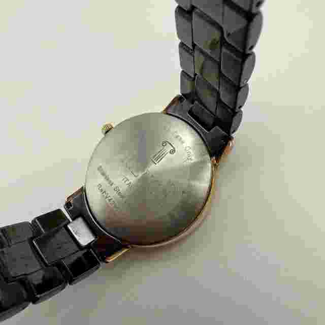 VicencE 14k Gold / Stainless Steel Unisex Wristwatch