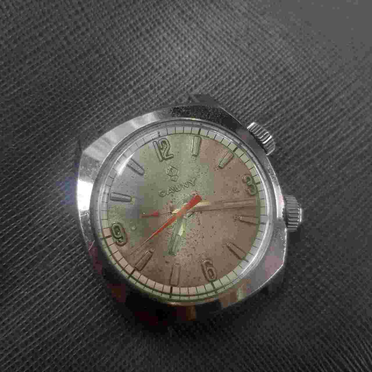 Cauny prima alarm Vintage Cauny men's watch swiss Made 905760 36 mm Old Cauny