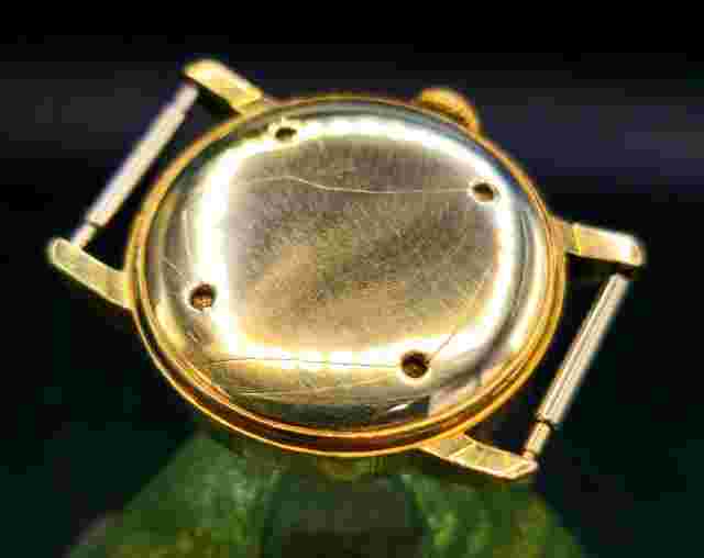 Vintage WITTNAUER WWII 14K Solid Yellow Gold 1940'S Rare Military Men's Watch !!