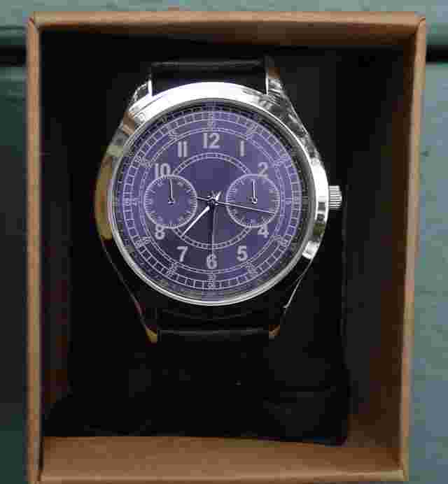 ASOS Dark Blue Face Quartz Analog Wristwatch NOS RARE Vintage early 2000's