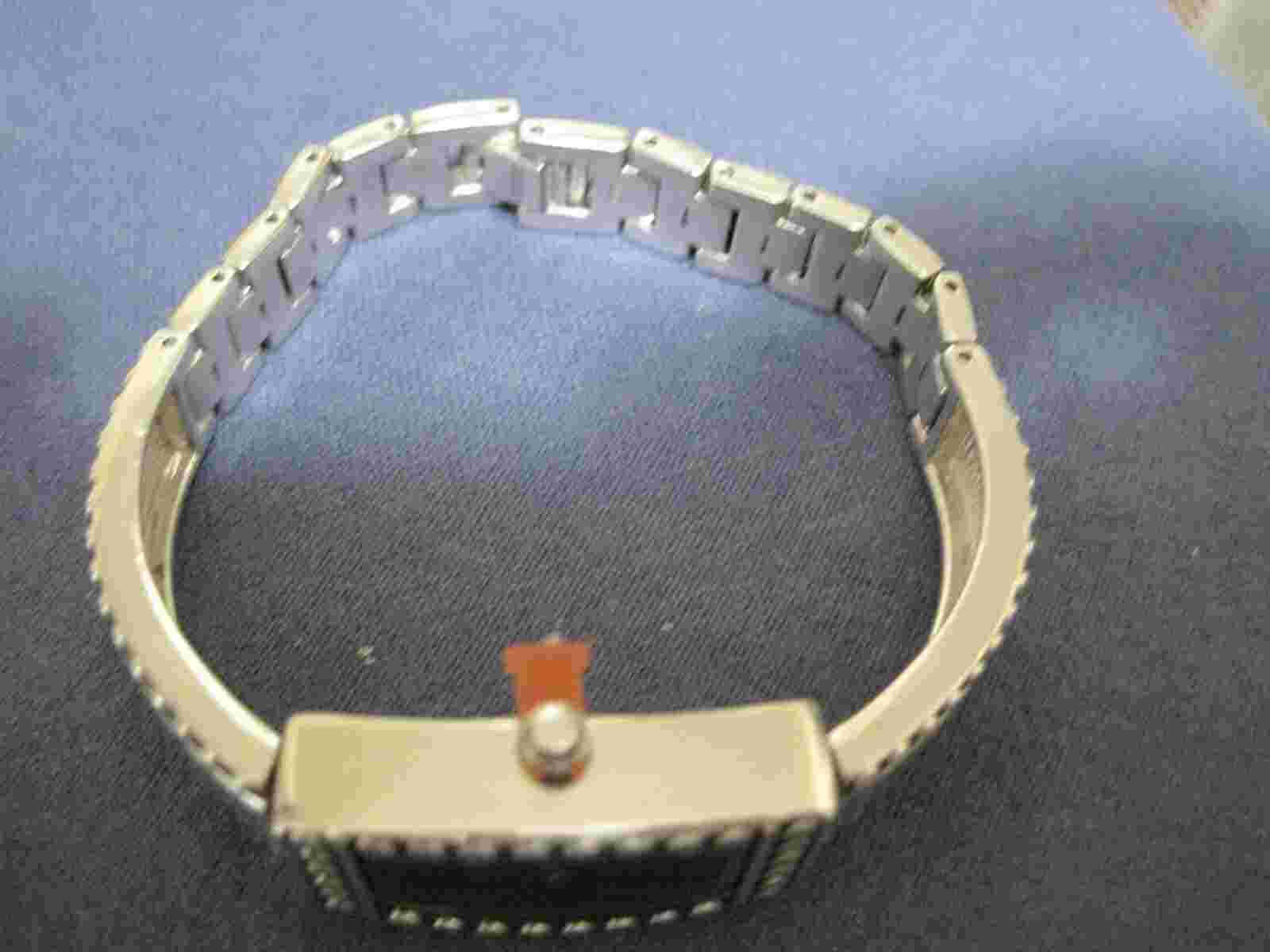 H 677 ladys sterling silver  ECCLISSI  48 diamond quartz watch bracelet