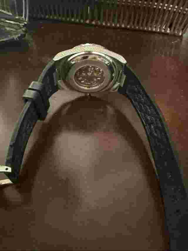 Iced Alpha Era Skeleton Watch White Gold Silver