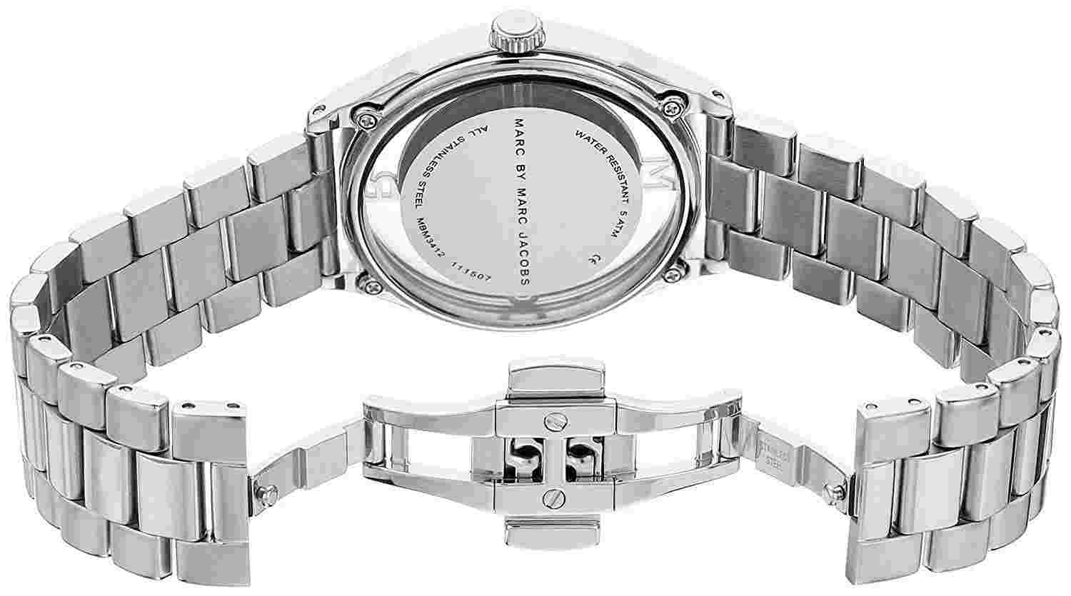 Marc by Marc Jacobs Women's MBM3412 Tether Analog Quartz Silver-Tone Watch