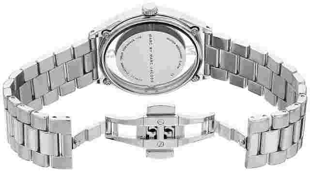 Marc by Marc Jacobs Women's MBM3412 Tether Analog Quartz Silver-Tone Watch