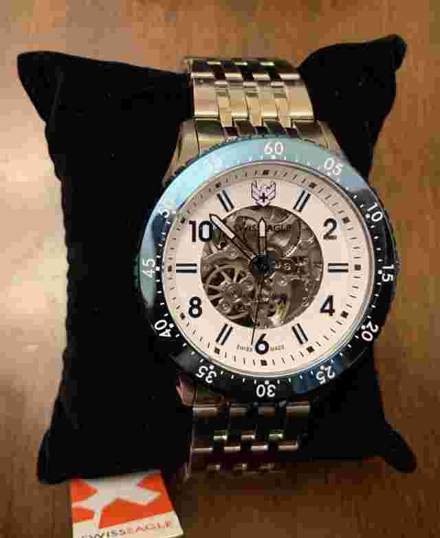 Swiss Eagle Flight Deck Automatic Men’s Bracelet Watch SE-9155A-44