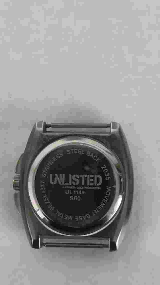 Kenneth Cole UNLISTED Mens Sport Chrono Watch UL-1159  New Battery.