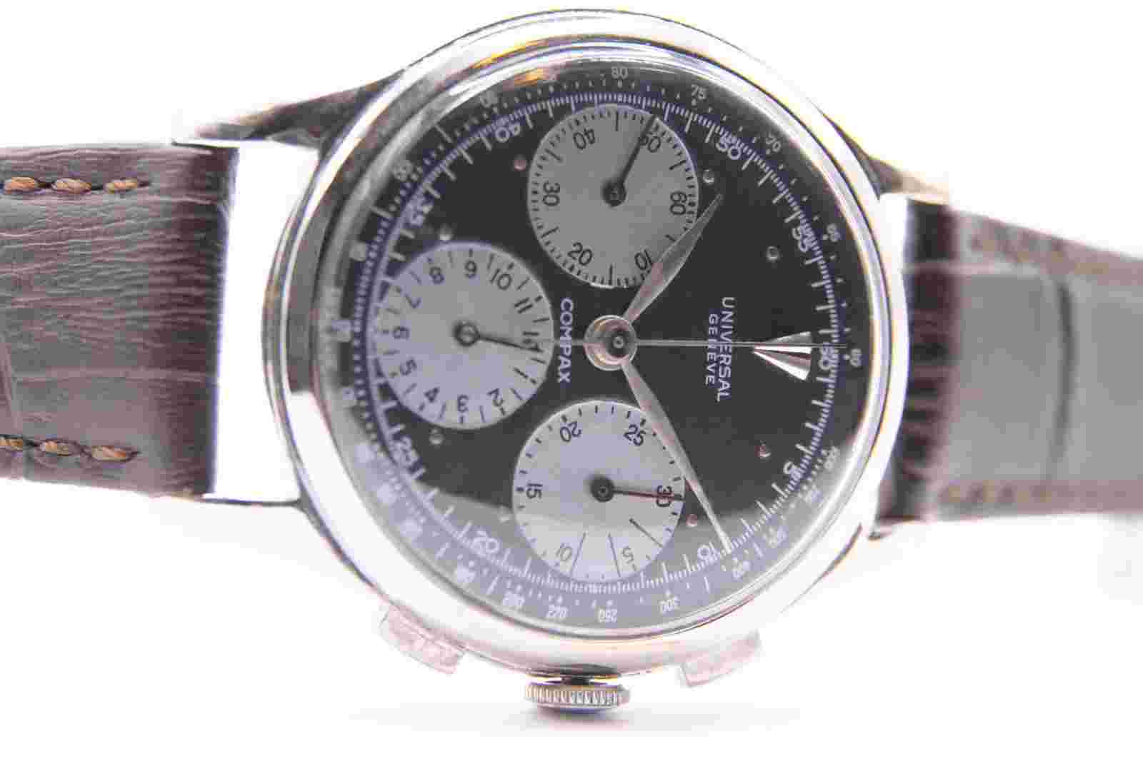 UNIVERSAL GENEVE COMPAX Newman Dial REF.22522 CAL.281 [Antique] [Vintage]