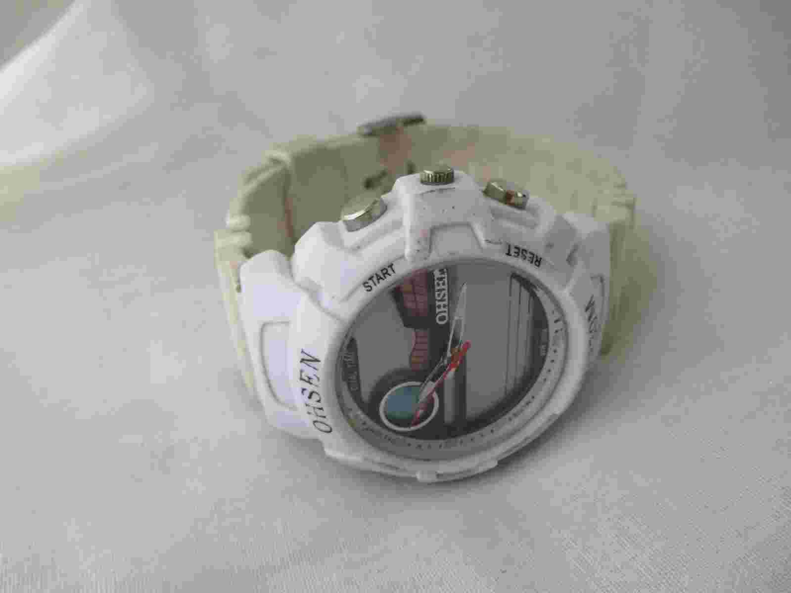 OHSEN Watch, WR 30M, Buckle Band, WORKING!