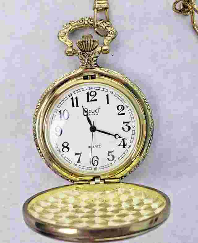 Acuet Gold Plated Mercedes 1903 Car Quartz Pocket Watch