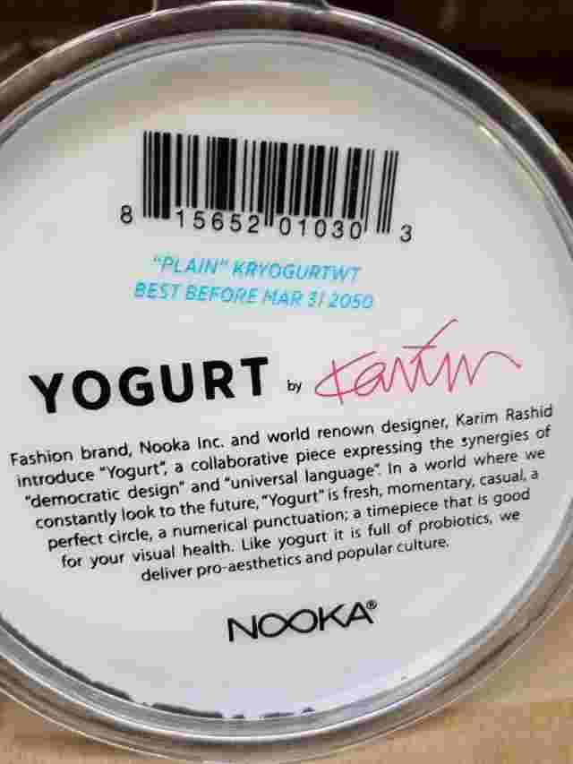 Nooka Karim plain k Yogurt white Watch - One Size new in package