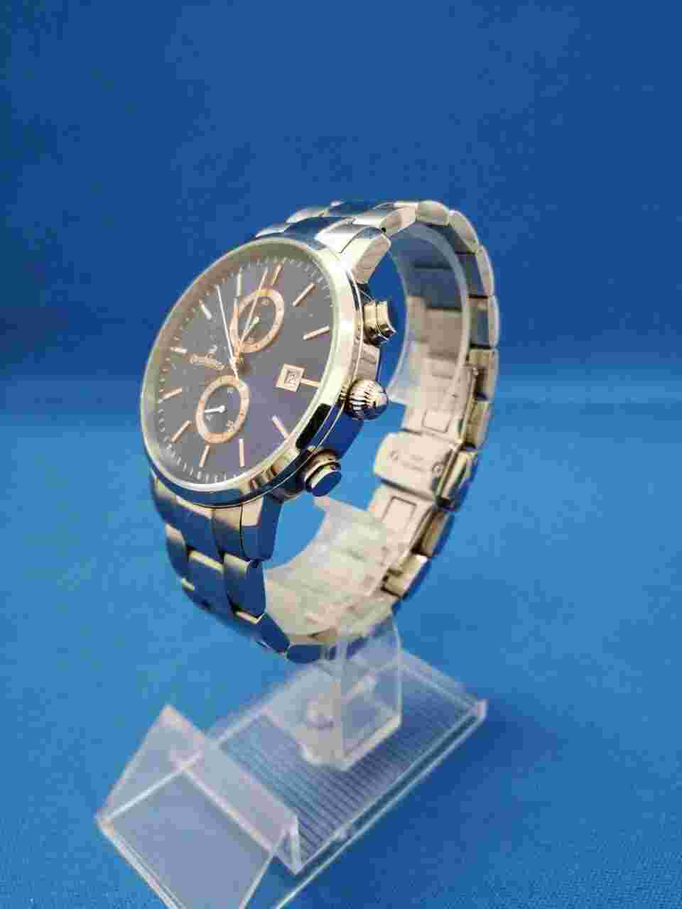 Orobianco Chronograph Quartz Stainless Steel Men's Watch Made in Japan Preowned
