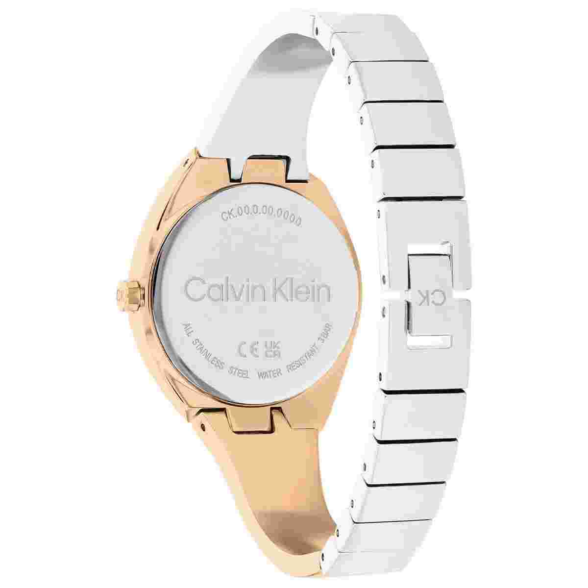 Womens Wristwatch CK CALVIN KLEIN SCULPTURAL 25200237 Steel Gold Rose